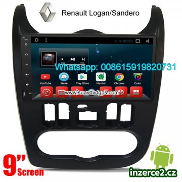 Renault Logan Sandero audio rádio GPS navigační kamera s navigačním systémem Android wifi_1 504105_1.jpg