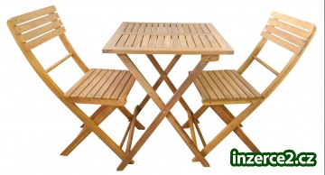 Stolek a dvě židle dřevo akácie_1 516037_1.jpg