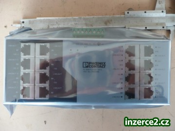Nový nepoužitý a originál zabalený průmyslový ethernet switch firmy Phoenix contact a to: 1) typ FL SWITCH SF-8TX a 16TX_1 521713_1.jpg