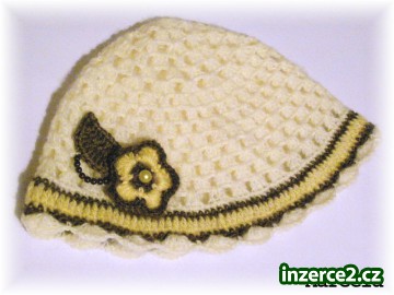 háčkovaná čepička na jaro, jarní čapka_2 117850_2.jpg