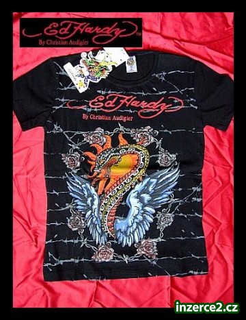 Dámské tričko Ed Hardy - Doprodej! Vel. M, L_2 123757_2.jpg