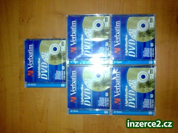 5 Ks DVD+R médium Verbatim LightScribe 4,7GB 16x speed_1 19750_1.jpg