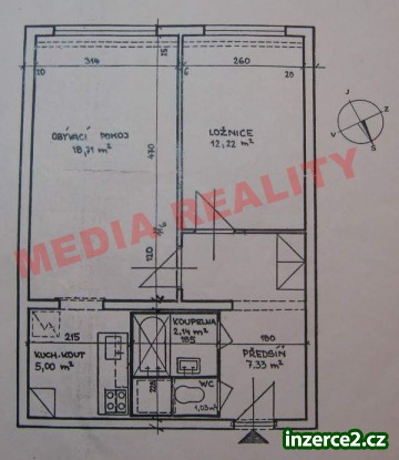 Pronájem bytu, 2+kk, 50 m2, Praha 4, Chodov, Gregoroa ul., zařízený_1 203325_1.jpg