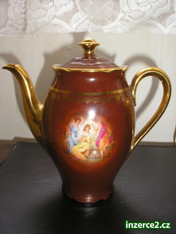 Starožitná konvice + cukřenka+talíř s třemi Gráciem_1 223625_1.jpg