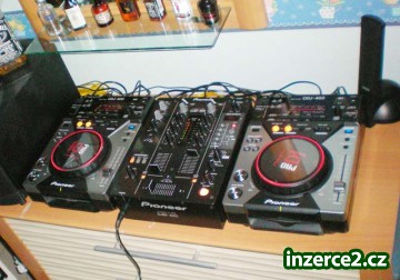 2 X Pioneer CDJ-400 Pro hráče a Pioneer DJM-400 s letu Mixer modré věci_1 229645_1.jpg