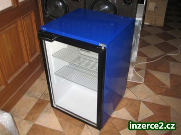 Prosklená lednice chladnice HELKAMA - modrá_1 276358_1.jpg