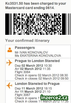 70% SLEVA!!! Prodám 2 letenky Prague - London za 1000Kč!!!_1 281619_1.jpg