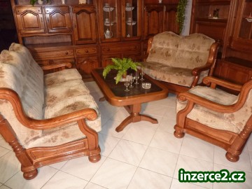 Rustikální sedací souprava levně - bazar, doprava zajištěna_1 285286_1.jpg