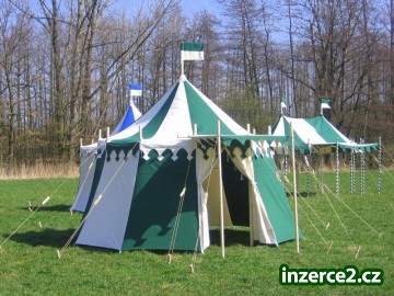 Prodám historický stan, šermířský stan, rytířský stan KAMELOT ( 10-hran ) velikost 4m_2 292113_2.jpg