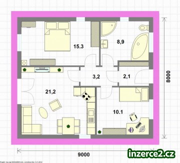 Rodinný dům Tango, 3+kk, 60,5 m2, 1 250 000,- Kč_2 298795_2.jpg