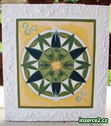 OBRAZ MANDALA - ORIGINÁL RUČNĚ MALOVANÝ-akryl._1 301454_1.jpg