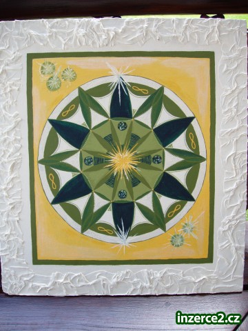 OBRAZ MANDALA - ORIGINÁL RUČNĚ MALOVANÝ-akryl._2 301454_2.jpg