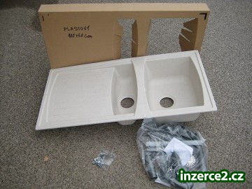 Dřez 100x50 barva skořice + sifón (NEPOUŽITÝ ZABALENÝ)_1 313298_1.jpg