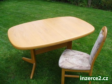 Jídelní stůl rozkládací až na 240 cm, 8 čalouněných židlí, jen jako komplet_2 321370_2.jpg