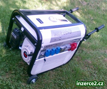 Elektrocentrála generátor 12 V, 220 V, 380 V, 3,8 KW_1 344851_1.jpg