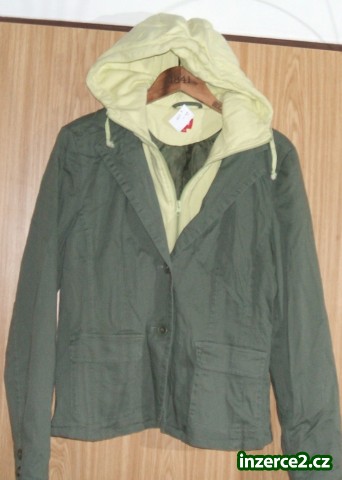sako dáms zelené s kapucou zn. outfit vel.40_1 345683_1.jpg