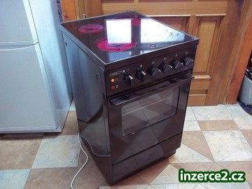Sporák sklokeramický WROMET - šíře 50 cm, horkovzduch, hnědý_1 354665_1.jpg
