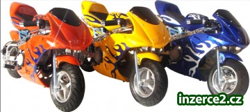 Minibike, pocketbike, kovové startování, sklápěcí stupačky!_1 36512_1.jpg