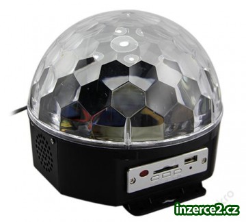 DIGITÁLNÍ LED BAREVNÁ DISKO KOULE MP3, SD, USB_1 392135_1.jpg