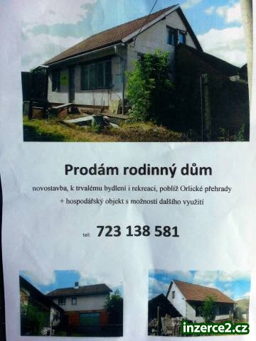 Prodám rodinný dům poblíž Orlické přehrady_1 395171_1.jpg