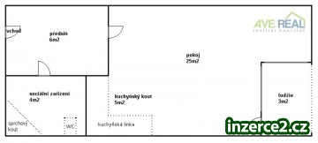 Pronájem atyp. bytu 1+kk/L (cca 43m2), Praha 9 – Prosek_2 404621_2.jpg