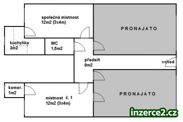 Pronájem 1x kancelář + spol. místnost (12m2) v Praze 10 (Hostivař) – 39m2_2 410797_2.jpg