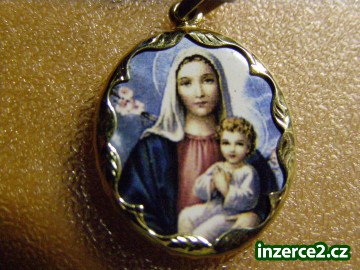 Sv. Panna Maria Bolestná madonka přívěšek zlato_1 420640_1.jpg