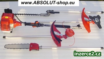 MULTIFUNKČNÍ KŘOVINOŘEZ /4v1/ -MOTORová KOSA - ABSOLUT M-52-4T/52ccm !!!/ =2,4 kW/3,2-koně =POLO-PROFI - /SKUTEČNÝ 4v1/ =MÁ KOMPLETNÍ 4-TYČE !!!_1 421106_1.jpg