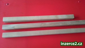 Prodám lepené čisté hranoly z třešňového dřeva 46x46 mm délka od 0,7 do 1,3 m 2m3_1 463627_1.jpg