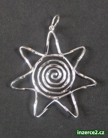 Slunce se spirálou - stříbrný přívěsek_1 46567_1.jpg