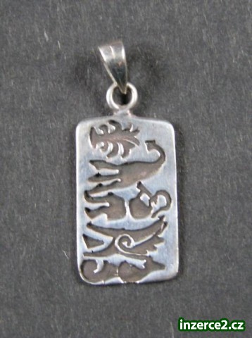 Obdélník se symboly - stříbrný přívěsek_1 46705_1.jpg