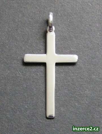 Hladký kříž - stříbrný přívěsek_1 46747_1.jpg