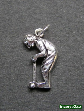 Hráč kroketu / golfu - stříbrný přívěsek_1 46756_1.jpg