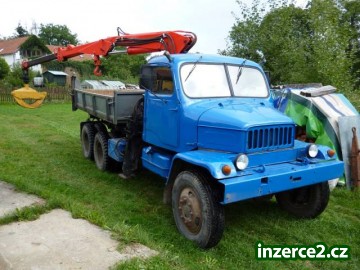 Praga V3S třístranný sklápěč s hydraulickou rukou_1 470605_1.jpg
