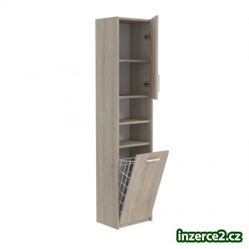 NOVÁ koupelnová skříňka široká 40 cm s košem na prádlo_2 492322_2.jpg