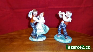 glazované figurky, 50. léta, česká výroba, ruční práce_1 512172_1.jpg