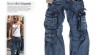 Multy out Pocket Vintage Cargo pants Jean 32(E7 51979_t.jpg