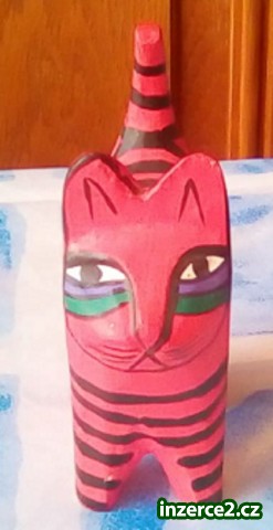 Dřevěná kočička – červený tygr_1 529274_1.jpg