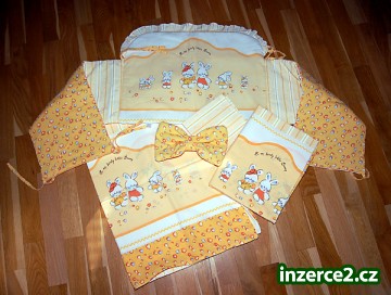 Povlečení do dětské postýlky, mantinel, nebesa + polštářek zdarma_1 55579_1.jpg